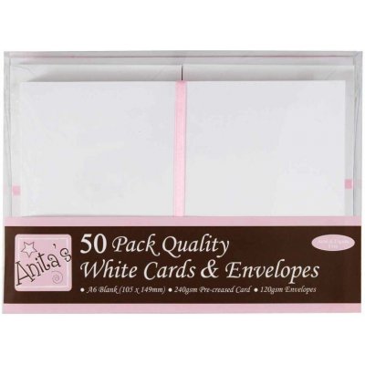 WEST DESIGN PRODUCTS LIMITED West Design A6 přání a obálky 50 ks (240 g/m2) bílé – Hledejceny.cz