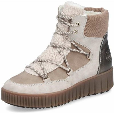 Rieker dámská kotníková obuv Y6120-60 béžová – Sleviste.cz