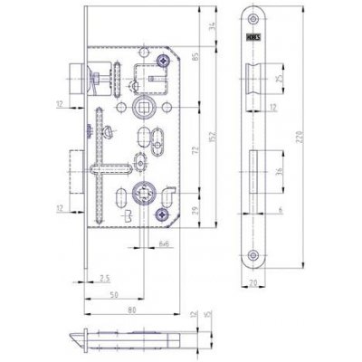 HOBES K135 WC 72mm 20mm 80mm – Zboží Mobilmania