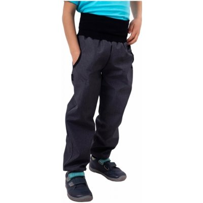 Jožánek Dětské softshellové kalhoty bez fleecu – šedý melír – Zboží Dáma