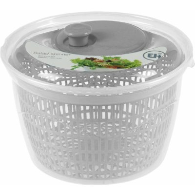 EH Excellent Houseware Odstředivka na salát a bylinky, ⌀ 25 cm, bílá šedá – Zboží Mobilmania
