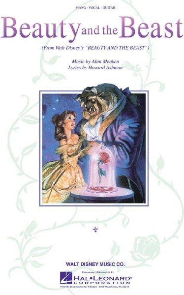 Beauty and the Beast / Kráska a zvíře From the Disney Movie (noty na  klavír, zpěv, akordy) – Zboží Dáma