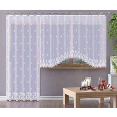 Hotová záclona Sabi bílá cena od - 300 x 140 cm – Hledejceny.cz