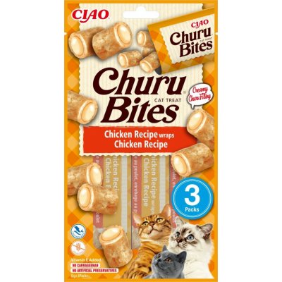 Churu Cat Bites Chicken wraps&Chicken Purée 3 x 10 g – Zbozi.Blesk.cz