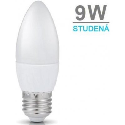 LED21 LED žárovka 9W 12xSMD2835 E27 720lm Studená bílá