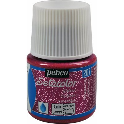 Pébéo Barva na textil Setacolor Light Glitter 45 ml Růžová tourmaline 207 – Sleviste.cz