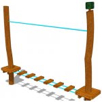 Playground System HERNÍ SESTAVA z akátu Lanový mostek – Sleviste.cz