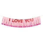 Banner Miluji tě I love you 150x30 cm mix – Zboží Mobilmania