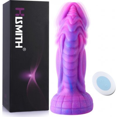 HiSmith Squamule Vibrating Silicone Dildo Suction Cup 8" – Zboží Mobilmania