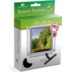 HomeShopXL Okenní síť proti hmyzu do oken se suchým zipem 150 x 180 cm černá okenní síť – Sleviste.cz