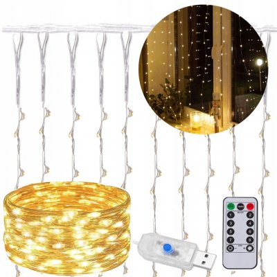 Vánoční osvětlení na stromeček Springos 300 LED 3,00 m teplá bílá USB – Hledejceny.cz