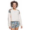 Dámská mikina Roxy Marine Bloom Crew Neck Powder Puff