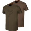 Army a lovecké tričko a košile Tričko Härkila Graphic vrbová zelená/břidlicově hnědá