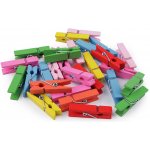 Dřevěné kolíčky barevné 3,5 cm (balení 10 ks) - mix barev – Zboží Dáma