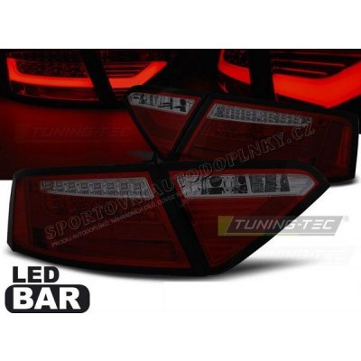 Audi A5 2007-06.2011 Coupe - zadní lampy red smoke LED BAR – Hledejceny.cz