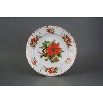 Bohemia Porcelán 1987 Talíř hluboký 24cm Opera Vánoční hvězda FGL Lux – Zboží Dáma