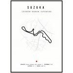 Jen tak z lásky Plakát Závodní okruhy Rozměr plakátu: 30 x 40 cm, Závodní okruh: Spa - Francorchamps, Barevná varianta: Černá – Zboží Dáma