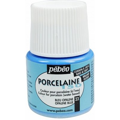 Vypalovací barvy na porcelán opálová modrá 23 PORCELAINE150 45ml Pebeo – Hledejceny.cz