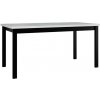 Jídelní stůl VENETI Rozkládací kuchyňský stůl 160x90 cm ELISEK 4 - bílý / černý