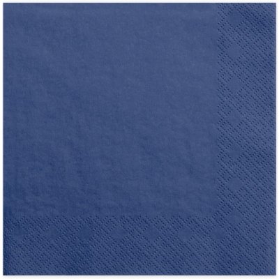 PartyDeco Ubrousek tmavě modrý 20 ks - tmavě modré ubrousky na slavnostní svatební tabuli – Hledejceny.cz