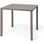 Nardi Šedo hnědý plastový zahradní stůl Cube 80 x 80 cm – Hledejceny.cz