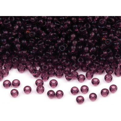 Prima-obchod Rokajl Preciosa 10/0 - 2,3 mm lesklé, barva 20060 fialová švestka transparent – Hledejceny.cz