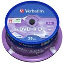 Verbatim DVD+R DL 8,5GB 8x, AZO, spindle, 25ks (43757)