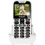 EVOLVEO EasyPhone XD, mobilní telefon pro seniory s nabíjecím stojánkem (bílá barva) EP-600-XDW