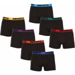 Nedeto 7PACK pánské boxerky černé 7NDTB001-week – Sleviste.cz