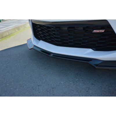 Maxton Design spoiler pod přední nárazník ver.1 pro Chevrolet Camaro 6, černý lesklý plast ABS, včetně modelu 2018+ – Hledejceny.cz