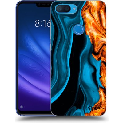 Pouzdro Picasee silikonové Xiaomi Mi 8 Lite - Gold blue černé – Zbozi.Blesk.cz