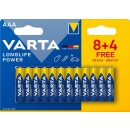 Baterie primární Varta LongLife Power AAA 12ks 402184