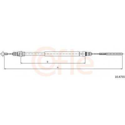 Tažné lanko, parkovací brzda COFLE 10.4735 (104735)