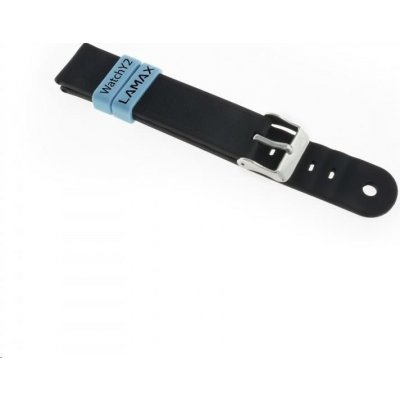 LAMAX WatchY2 Black - strap / silikonový řemínek včetně poutek pro WatchY2 LMXWY2SB