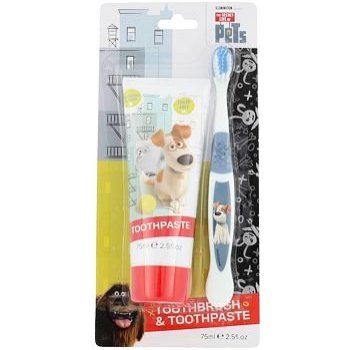 Universal The Secret Life Of Pets zubní pasta 75 ml + zubní kartáček dárková sada