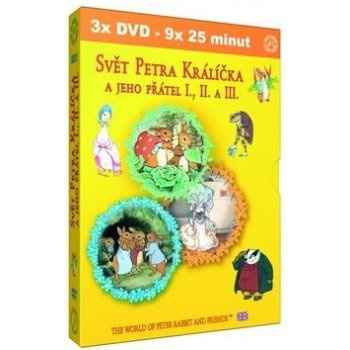 svět petra králíčka a jeho přátel i., ii. a iii. DVD