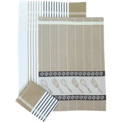 Sleep-well Kuchyně 50x70 cm 3ks béžová – Zboží Dáma