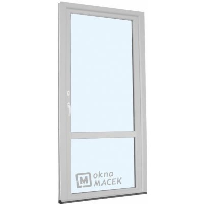 KNIPPING Plastové balkonové dveře - 70 AD OS s příčkou bílá pravé 80 x 200 cm – Zbozi.Blesk.cz