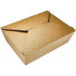 EcoObaly Papírový box EKO na jídlo 215x160x65 mm kraft s chlopněmi 2000 ml – Zboží Dáma