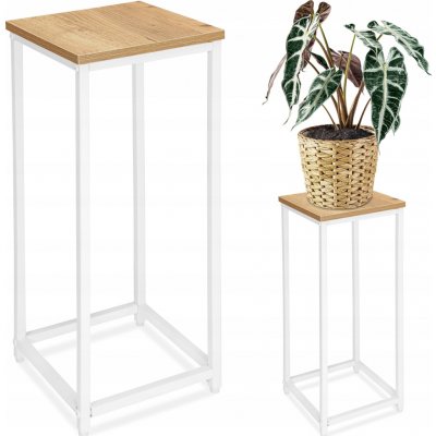 TZB Květinový stojan Loft Arben 60 cm bílý/dub Craft – Hledejceny.cz