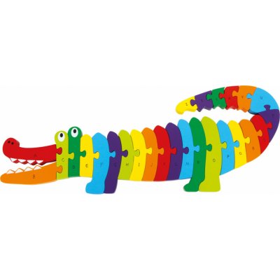 small foot Vkládací puzzle krokodýl ABC – Zboží Mobilmania