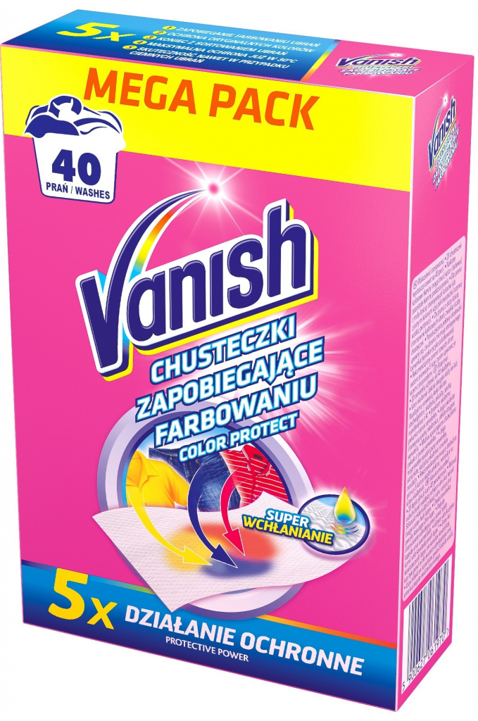 Vanish Color Protect 20 ks (40 praní) od 68 Kč - Heureka.cz