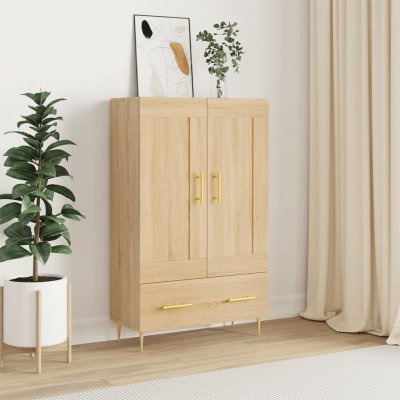 zahrada-XL Skříň highboard dub sonoma 69,5 x 31 x 115 cm kompozitní dřevo – Zboží Mobilmania