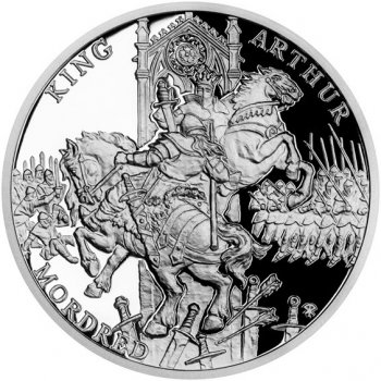 Česká mincovna Legenda o králi Artušovi Artuš a Mordred proof 1 Zo