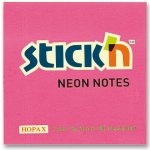 Bloček samolepicí Stick'n Hopax, 76x76 mm, neonově růžový, 100 lístků – Hledejceny.cz