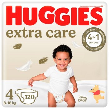 Huggies Extra Care č.4 120ks