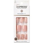 Kiss ImPRESS samolepící nehty Wider Fit IMW01C 30 ks – Zbozi.Blesk.cz