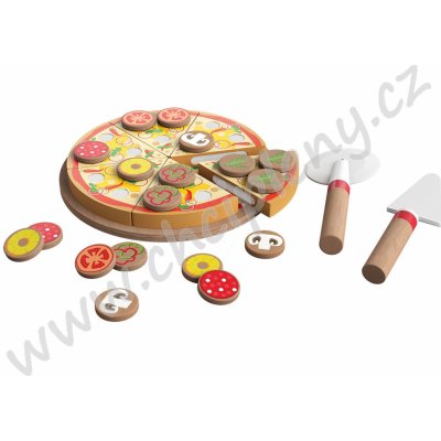 Playtive dřevěné potraviny sada na pizzu – Zboží Mobilmania