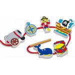 Viga dřevěné navlékání pirát – Zboží Dáma