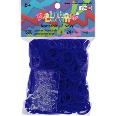 RAINBOW LOOM Original gumičky 600 kusov tmavomodrá – Zboží Dáma
